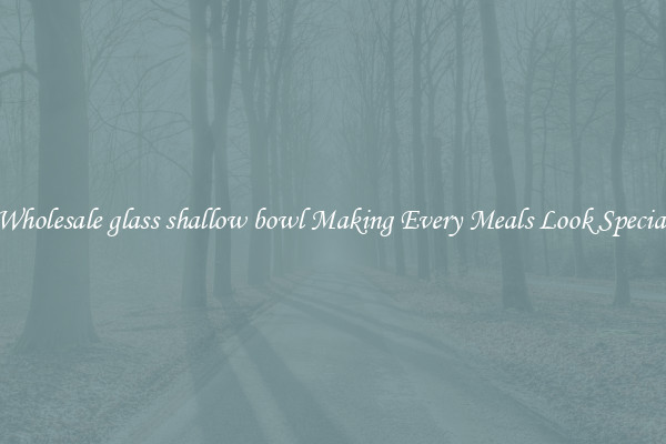 Wholesale glass shallow bowl Making Every Meals Look Special