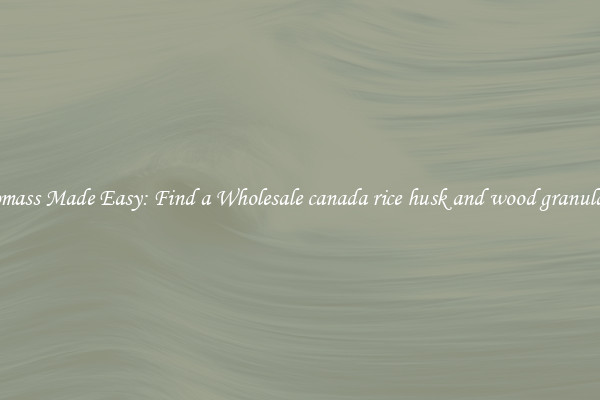  Biomass Made Easy: Find a Wholesale canada rice husk and wood granulator 
