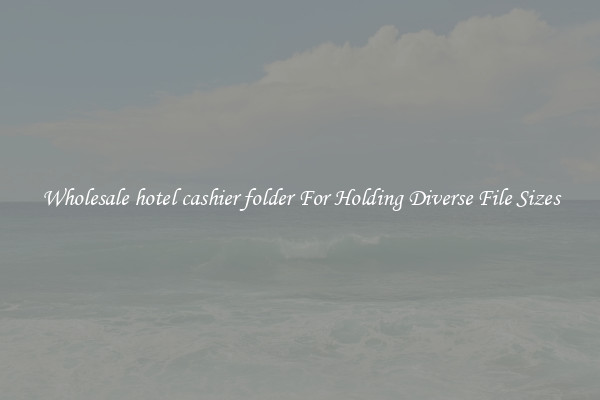 Wholesale hotel cashier folder For Holding Diverse File Sizes