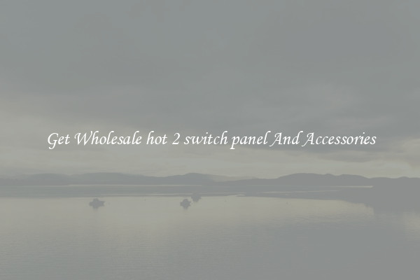 Get Wholesale hot 2 switch panel And Accessories