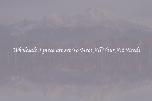 Wholesale 5 piece art set To Meet All Your Art Needs