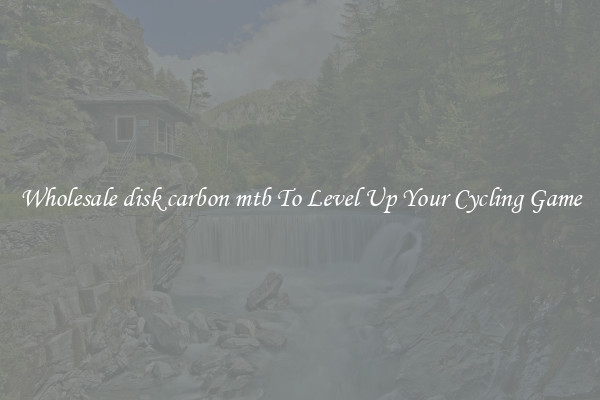 Wholesale disk carbon mtb To Level Up Your Cycling Game