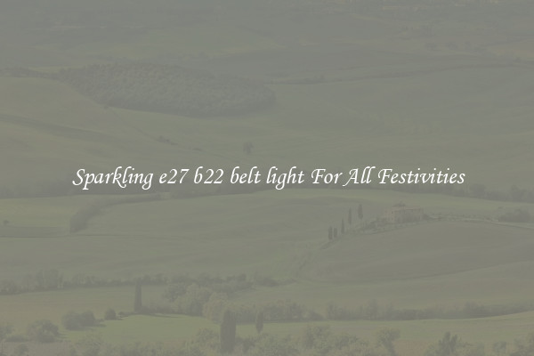 Sparkling e27 b22 belt light For All Festivities