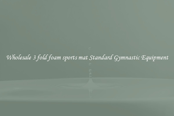 Wholesale 3 fold foam sports mat Standard Gymnastic Equipment