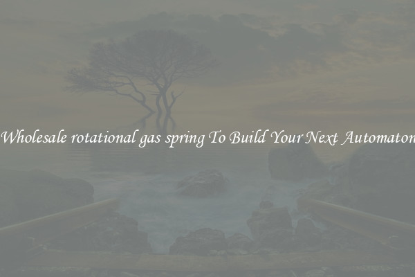 Wholesale rotational gas spring To Build Your Next Automaton