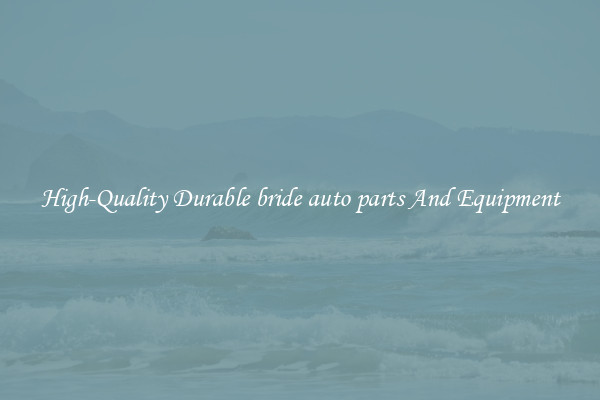 High-Quality Durable bride auto parts And Equipment