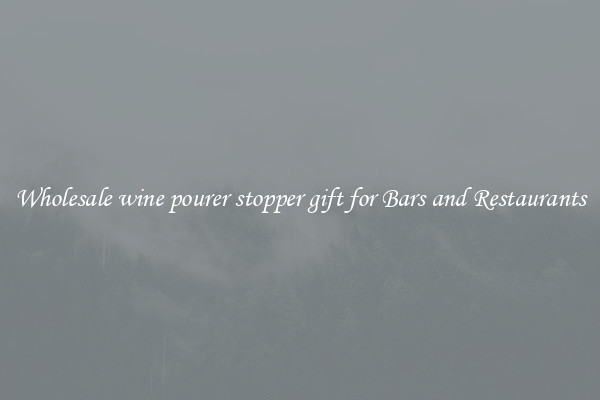 Wholesale wine pourer stopper gift for Bars and Restaurants