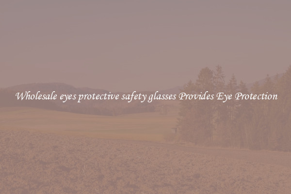 Wholesale eyes protective safety glasses Provides Eye Protection